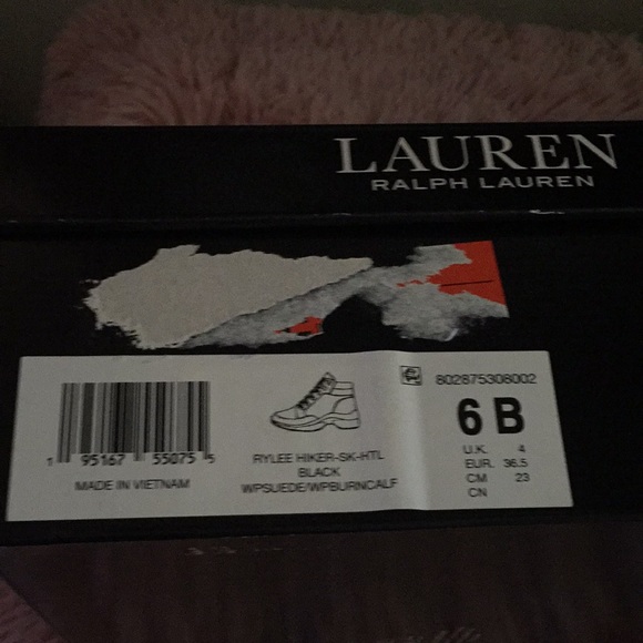 NWT Rylee hiker by Ralph Lauren size 6 blackwhite - Picture 6 of 8